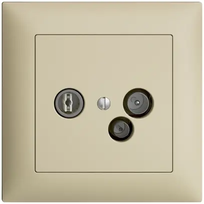 Presa antenna INC TV-R-dati DD15 5…65MHz EDIZIOdue vanille 