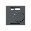 Kit frontal ENC kallysto anthracite pour thermostat d'ambiance plancher chauff. 