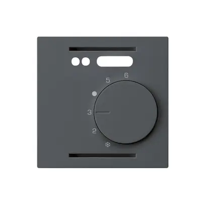 Kit frontal ENC kallysto anthracite pour thermostat d'ambiance plancher chauff. 