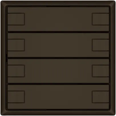 Pulsante KNX RGB EDIZIO.liv SNAPFIX® sensore temp.s.LED 4× com.2T ma 