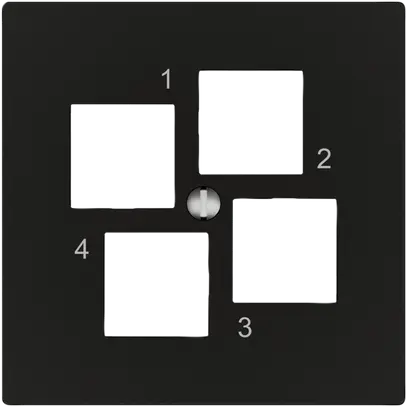 Kit di montaggio EDIZIO.liv EASYNET S-One SNAPFIX® destra per 4×RJ45 ne 