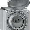 AP-Steckdose robusto 1×Typ 23 beleuchtet IP55 aluminium 