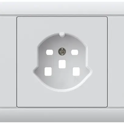 Kit frontale INS kallysto per presa INS 1×T25 telaio a innesto bianco 