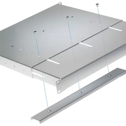 Base per apparecchi R&Mfreenet variabile 19"×427…755mm 1UA 30kg grigio 