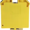 Borne de terre joignable Woertz 16…35mm² vis 2×1 barre G vert/jaune 
