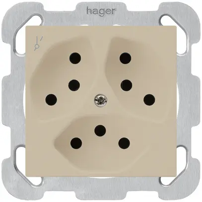 Prise ENC kallysto 3×T13/1S beige 