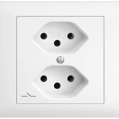 Prise INC EDIZIOdue 2×T13 blanc 1×S 