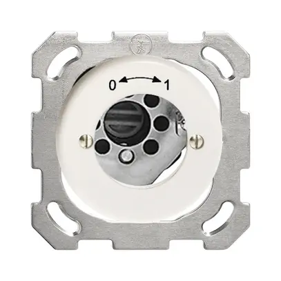 Contact pivotant ENC 0<-->1 blanc pour serrure de sûr. sans cyl. 