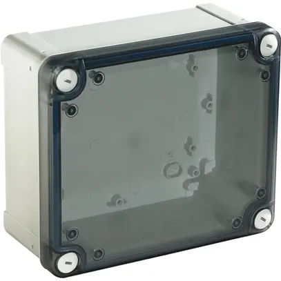 AP-Gehäuse Thalassa leer grau 192×164×87mm, Deckel transparent, IP66 