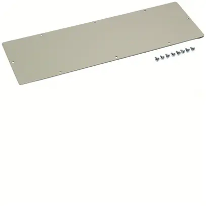 Plaque de fermeture Hager univers ouvertures latérales barres dans armoires FR 