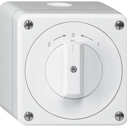 Contatto rotativo AP robusto IP55 bianco invertitore 