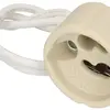 Douille GU10/GZ10 matière synthétique blanc avec raccordement 150mm 