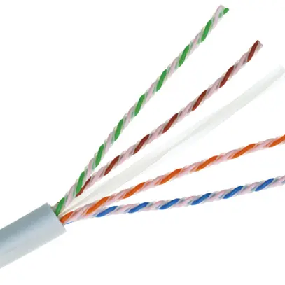 Installationskabel R&M EA-U/UTP AWG26 4×2×1.22 weiss 305m 