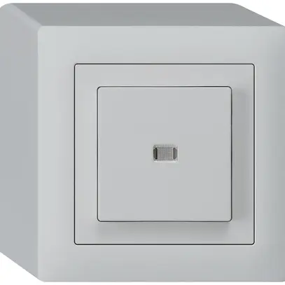 Pulsante luminoso AP kallysto AR/1L grigio chiaro 