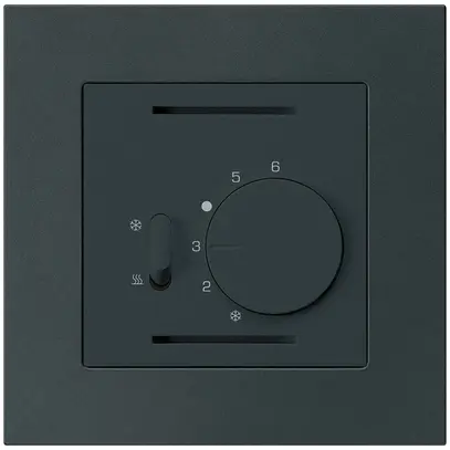 Termostato INC Hager kallysto.pro, con interr.di riscald./raffred., nero 