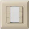 Poussoir multifonction ENC kallysto.line KNX RF 6× beige 
