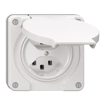 Presa NUP NEVO, 2×T23, IP21, bianco 