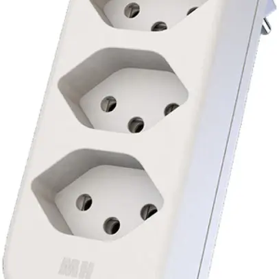 Quadrupla spina tipo 13 maxADAPTturn 10A 250V, 3×fronte, 1×basso, rotativo, bi 