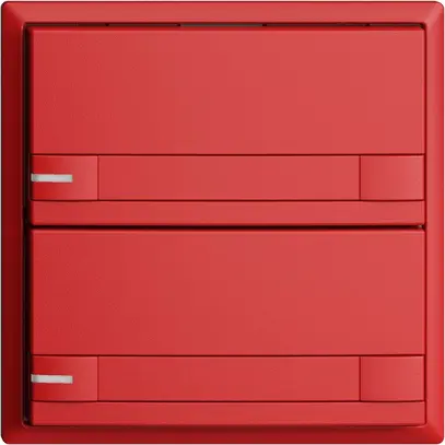 Poussoir ENC KNX 2× EDIZIOdue colore berry RGB avec LED avec insert papier 