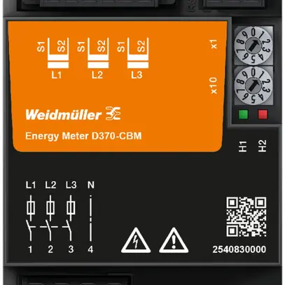 Compteur d'énergie Weidmüller ENERGY METER D370-CBM 