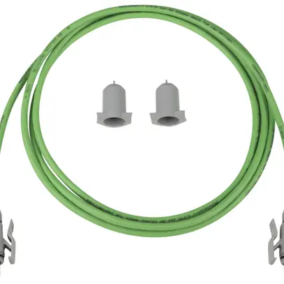 Cavo patch RJ45 R&MIndustrial, cat.6A S/FTP, 4P, PUR LSZH verde, IP67↔IP67, 7.5m 