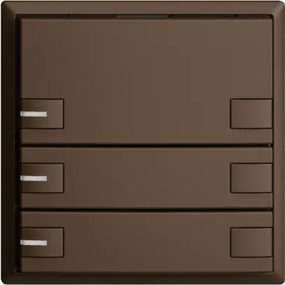 Pulsante KNX RGB EDUE, 250mW, c.LED RGB, 3×pulsante, com.2×tasti, cof 