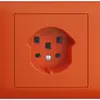Prise INC EDIZIOdue T25 16A orange, avec bornes enf. 