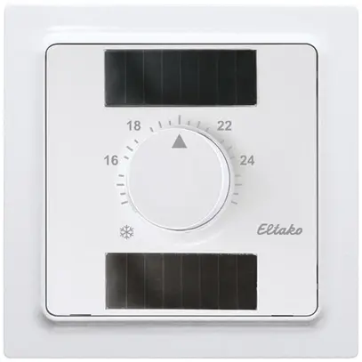 Thermostat d'ambiance RF AP Eltako FTR55ESB, EnOcean, solaire/piles, bc brillant 