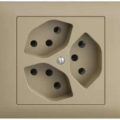 Prise INC EDIZIOdue BKE 3×T13 sand 
