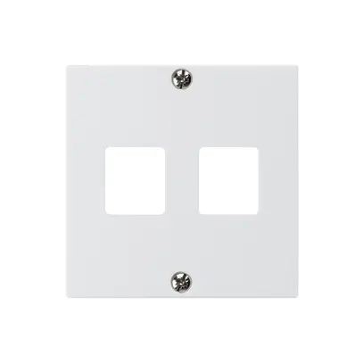 Placca frontale HMS kallysto per 2 moduli bianco 