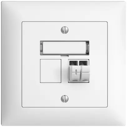 Presa audio INC Push Type EDIZIOdue FMI, 1×, kit di dicitura, bianco 