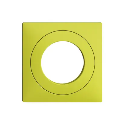 Kit frontale EDIZIOdue lemon 60×60mm per interr.a chiave 