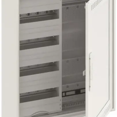 AP-Kleinverteiler ABB CA 24VMW, 2-Feld 4-reihig 48TE + Media, WiFi-Tür belüftet 