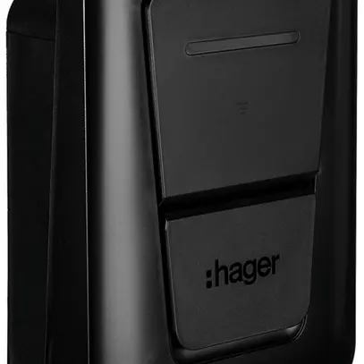Station de charge Hager witty one triphasé 11kW 250×370×150mm avec prise 