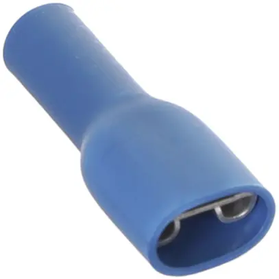 Capocorda a spina piatta Ferratec isolato PC piatto 6.3×0.8mm 2.5mm² bl 100 pz 