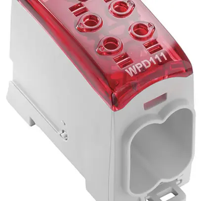Blocco di distribuzione WM WPD 111 1×95/4×35mm² 232A 1000V TS35 rosso 