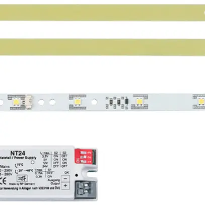 Kit de conversion LED AWAG, pour fluo 8W, pour batterie centrale, 3W 
