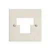 Plaque frontale 1×TT,2×RJ45 crema ITplus ITM EDIZIOdue 