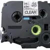 Cassette ruban compatible avec OZE-151, 24mm×8m, transparent-noir 