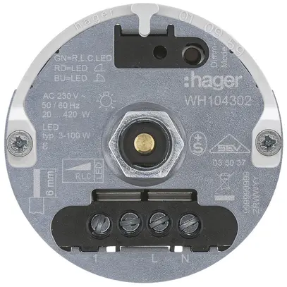 Inserto per variatore rotativo universale Hager 20…400W/VA 