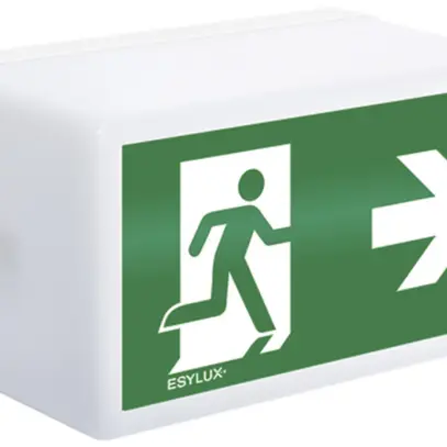 Lampada di emergenza ESYLUX SLB EL LED Flat 8h, bianco 