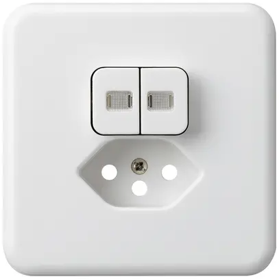 Kit frontal ENC basico 86×86mm blanc 2 lentilles sécurité enfants S1/T13 p.BOMI 