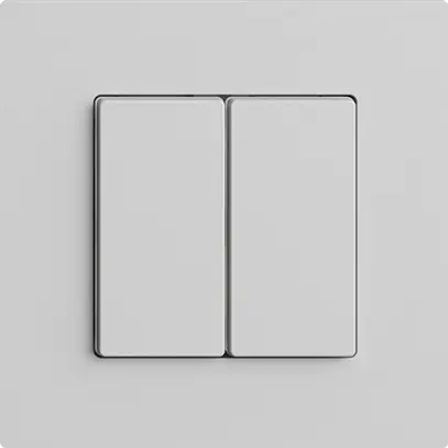 Interrupteur 2K/2T WLAN Edue Wiser gris clair 