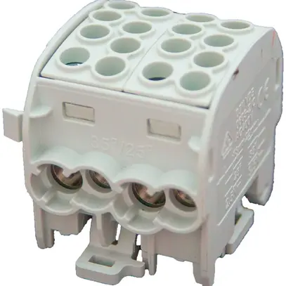 Verteilerblock Typ C 4×35/4×25mm² 125A CU grau 