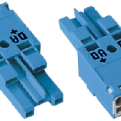 Presa WAGO 2L 0.5…4mm² blu codificazione I 25A 250V senza serra-cavo per scatola 