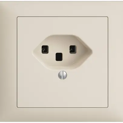 Presa INS EDIZIOdue T23 16A crema, morsetti a vite 