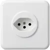 Presa INC basico tipo 13 bianco con protezione bambini 