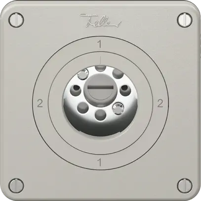 Interruttore rotativo NEVO, 3/2L, senza cilindro, KS, 2-1-2-1, grigio chiaro 