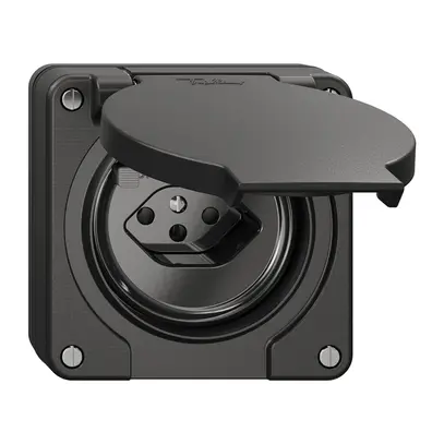 Prise FI NUP NEVO, 30mA, type 13, avec bornes de raccordement, noir 