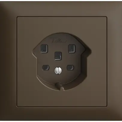 Presa INS EDIZIOdue T25 16A coffee, con morsetti innest. 